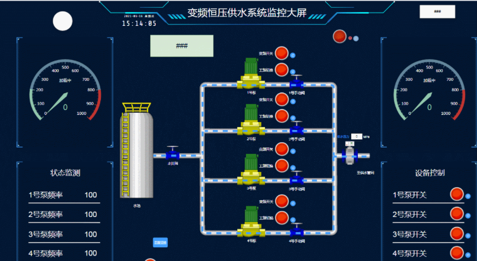 物聯網水泵監控大屏幕 物聯網水泵監控大屏幕